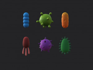 bacteria pack 3D 模型