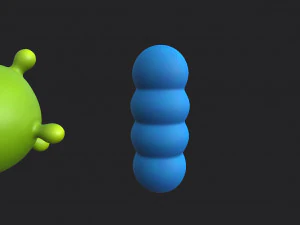 bacteria pack 3D Model