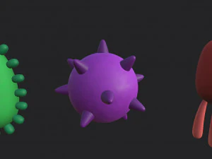 bacteria pack 3D Model