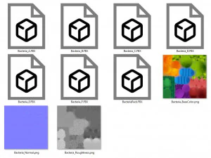 bacteria pack 3D Model