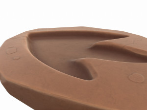 dinosaur footprint fossil Model 3D