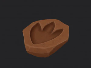 dinosaur footprint fossil 3D Model