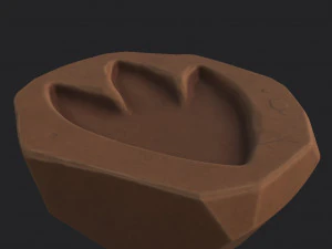 dinosaur footprint fossil 3D Model