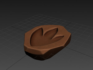 dinosaur footprint fossil Model 3D