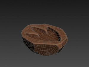 dinosaur footprint fossil Model 3D