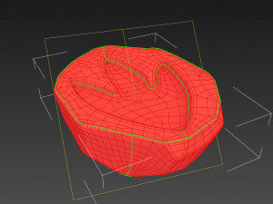 dinosaur footprint fossil Model 3D