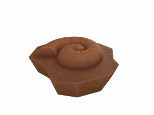 ammonite fossile Modello 3D