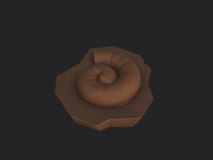 ammonite fossile Modello 3D