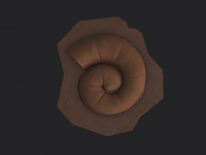 ammonite fossile Modello 3D