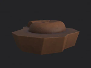 ammonite fossile Modello 3D