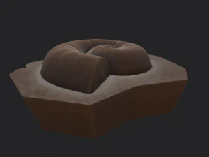 ammonite fossile Modello 3D