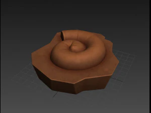 ammonite fossile Modello 3D