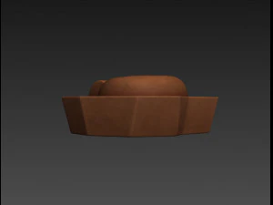 ammonite fossile Modello 3D