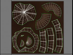 ammonite fossile Modello 3D