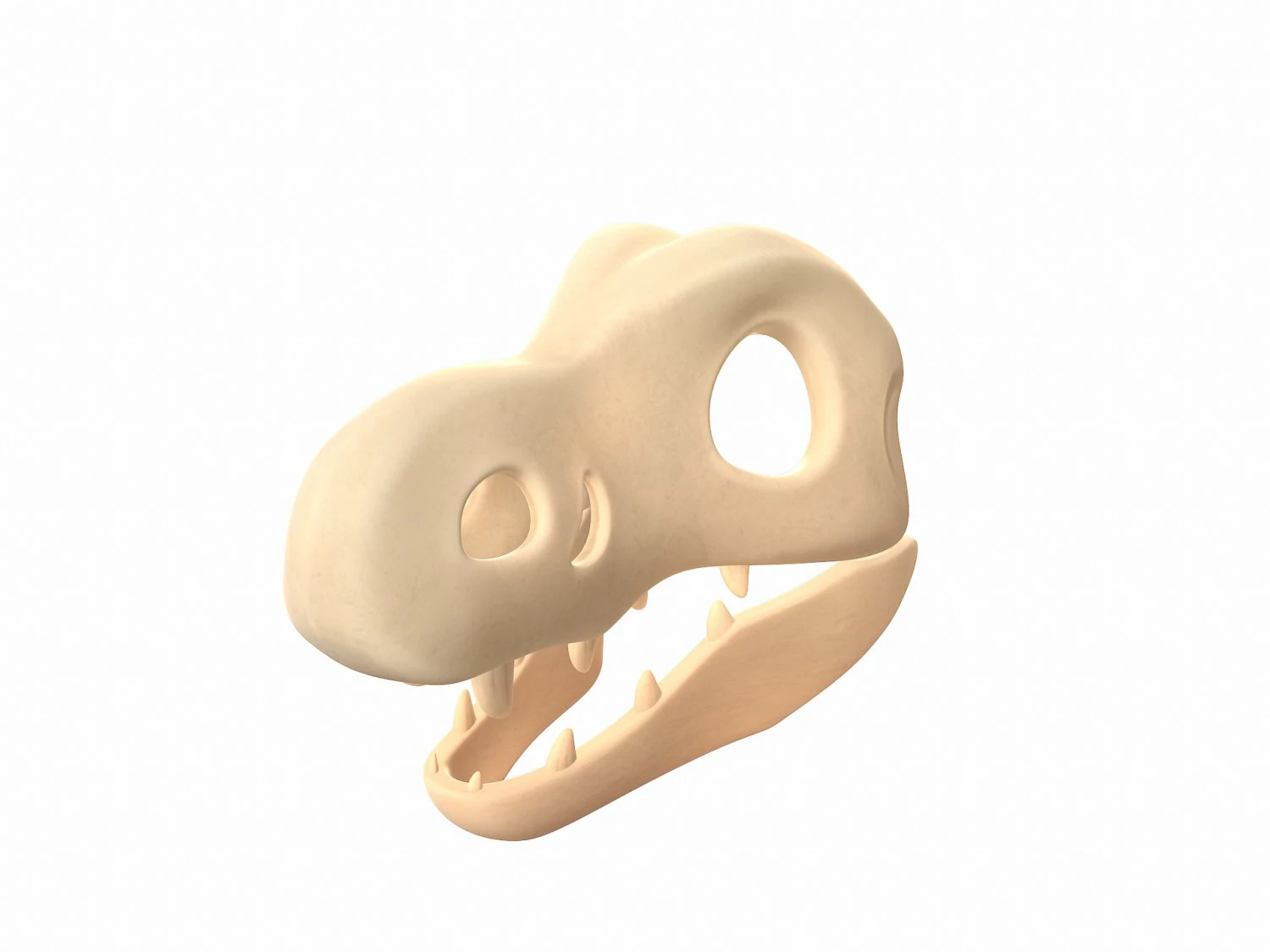 dinosaur skull 3D Model .c4d .max .obj .3ds .fbx .stl .blend 