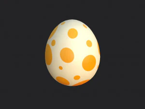 공룡 알 3D 모델