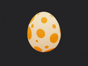 공룡 알 3D 모델