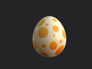 공룡 알 3D 모델