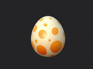 공룡 알 3D 모델