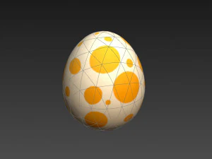 공룡 알 3D 모델