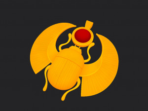 egypt beetle 3Dモデル