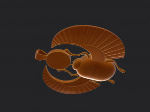 egypt beetle 3Dモデル