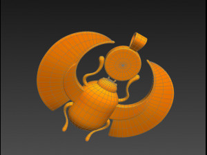 egypt beetle 3Dモデル