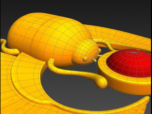 egypt beetle 3Dモデル