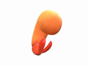 udang goreng Model 3D
