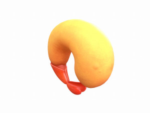 fried shrimp 3D 模型