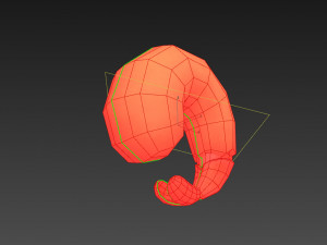 fried shrimp 3D 模型