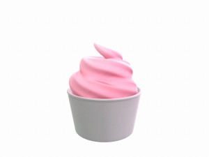 frozen yogurt 3D 모델