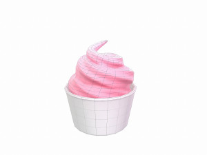 frozen yogurt 3D 모델