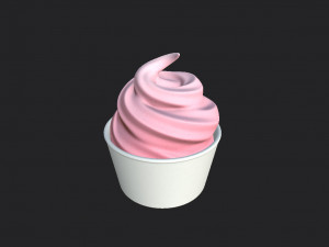 frozen yogurt 3D 모델