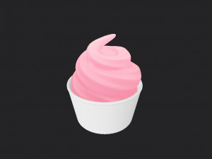 frozen yogurt 3D 모델