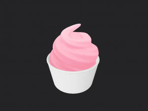 frozen yogurt 3D Model