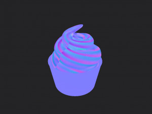 frozen yogurt 3D 모델