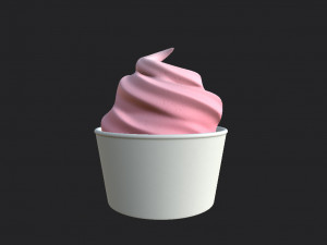 frozen yogurt 3D 모델