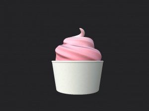 frozen yogurt 3D 모델