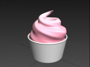 frozen yogurt 3D 모델