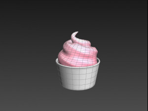 frozen yogurt 3D 모델