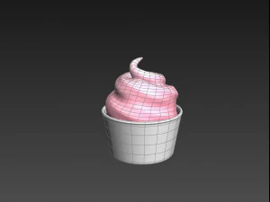 frozen yogurt 3D Model