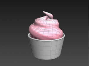 frozen yogurt 3D 모델