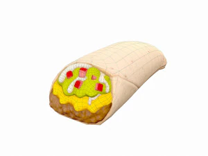 burrito Modelo 3D