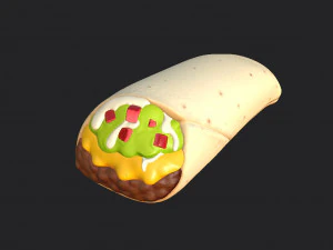 burrito Modelo 3D