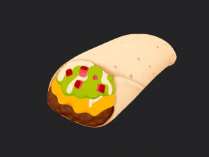 burrito Modelo 3D