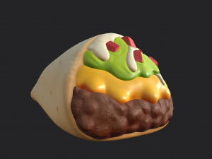 burrito Modelo 3D