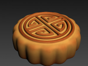 moon cake 3D 模型
