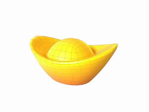 chinese gold 3D Model