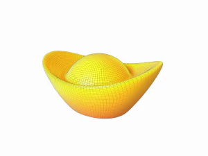 chinese gold 3D Model